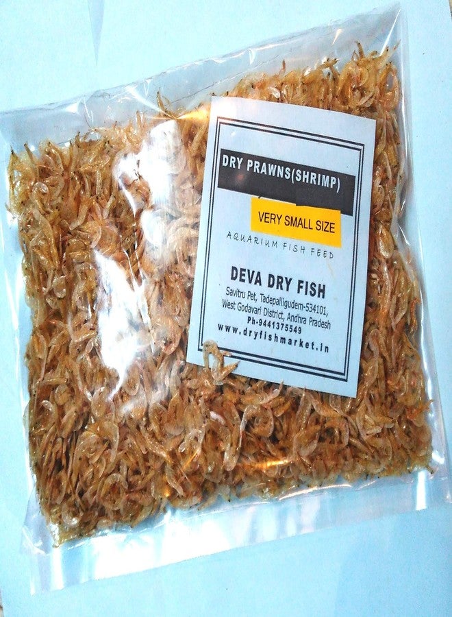 Bague Sree Devaa Very Small Size Dry Shrimp Prawns Aquarium Fish Food For All Life Stages (100 G), 1 Count - Image 4